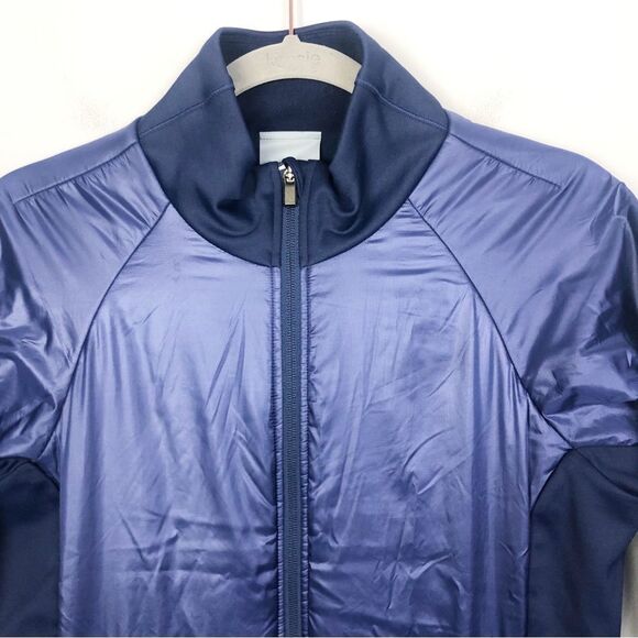 ATHLETA | Eco Insulation Rock Creek Zip Front Jacket Coat Blue Women’s Size M - Picture 5 of 13